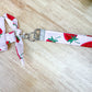 Floral Fabric Keychain