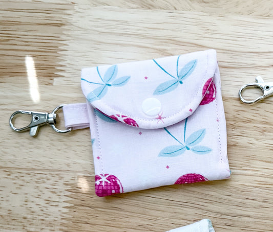 Pink Disco Cherry AirPods Case Keychain