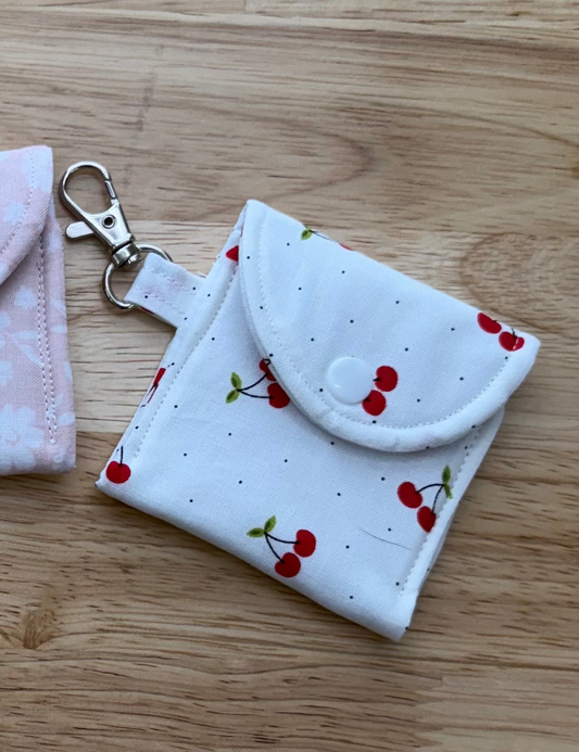 Cherry Dot AirPods Case Keychain