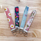 Trendy Quilted Fabric Keychains