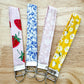 Floral Fabric Keychain