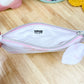 Pink Coquette Bow Flat Quilted Pouch