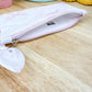 Pink Coquette Bow Flat Quilted Pouch