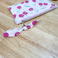 Disco Pink Cherry Flat Quilted Bow Pouch