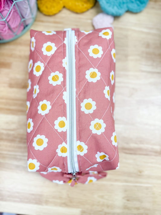Daisy Quilted Boxy Bow Bag