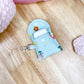 Floral Earbuds Case Keychain