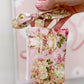 Rose Tea Set Quilted Bow Keychain Wallet