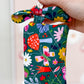 Green Mushroom Quilted Bow Keychain Wallet