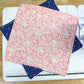 2-Pack Terry Cotton Dish Cloth Ditsy Blue Leafy Pink