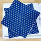 2-Pack Terry Cotton Dish Cloth Blue White Floral