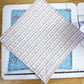2-Pack Terry Cotton Dish Cloth Baby Blue Floral