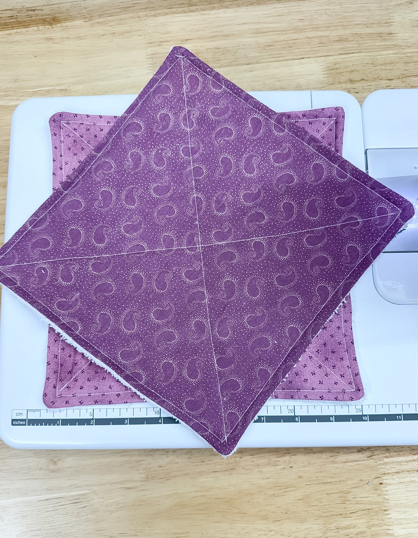 2-Pack Terry Cotton Dish Cloth Dark Purple