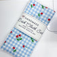 2-Pack Terry Cotton Dish Cloth Blue Plaid Cherries