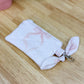 Pink Coquette Bows Quilted Keychain Wallet