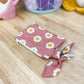 Daisy Quilted Bow Keychain Wallet