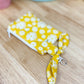 Yellow Bee Quilted Bow Keychain Wallet