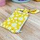 Yellow Bee Quilted Bow Keychain Wallet