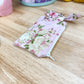 Rose Tea Set Quilted Bow Keychain Wallet