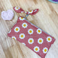 Daisy Flat Quilted Bow Pouch