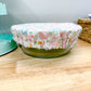 Reversible Bowl Cover LARGE Vintage Rose/Green Leaf