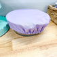Reversible Bowl Cover LARGE Purple Watercolor Floral