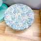 Reversible Bowl Cover LARGE Vintage Blue Rose