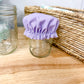Reversible Jar Cover Purple Watercolor Floral