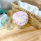 Reversible Jar Cover Purple Watercolor Floral