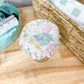 Reversible Jar Cover Vintage Blue/Pink Rose