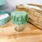 Reversible Jar Cover Vintage Blue/Pink Rose