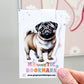 Fawn Pug Dog Magnetic Bookmark