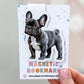 Gray French Bulldog Magnetic Bookmark