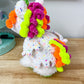 White Confetti Unicorn Crochet Plushie
