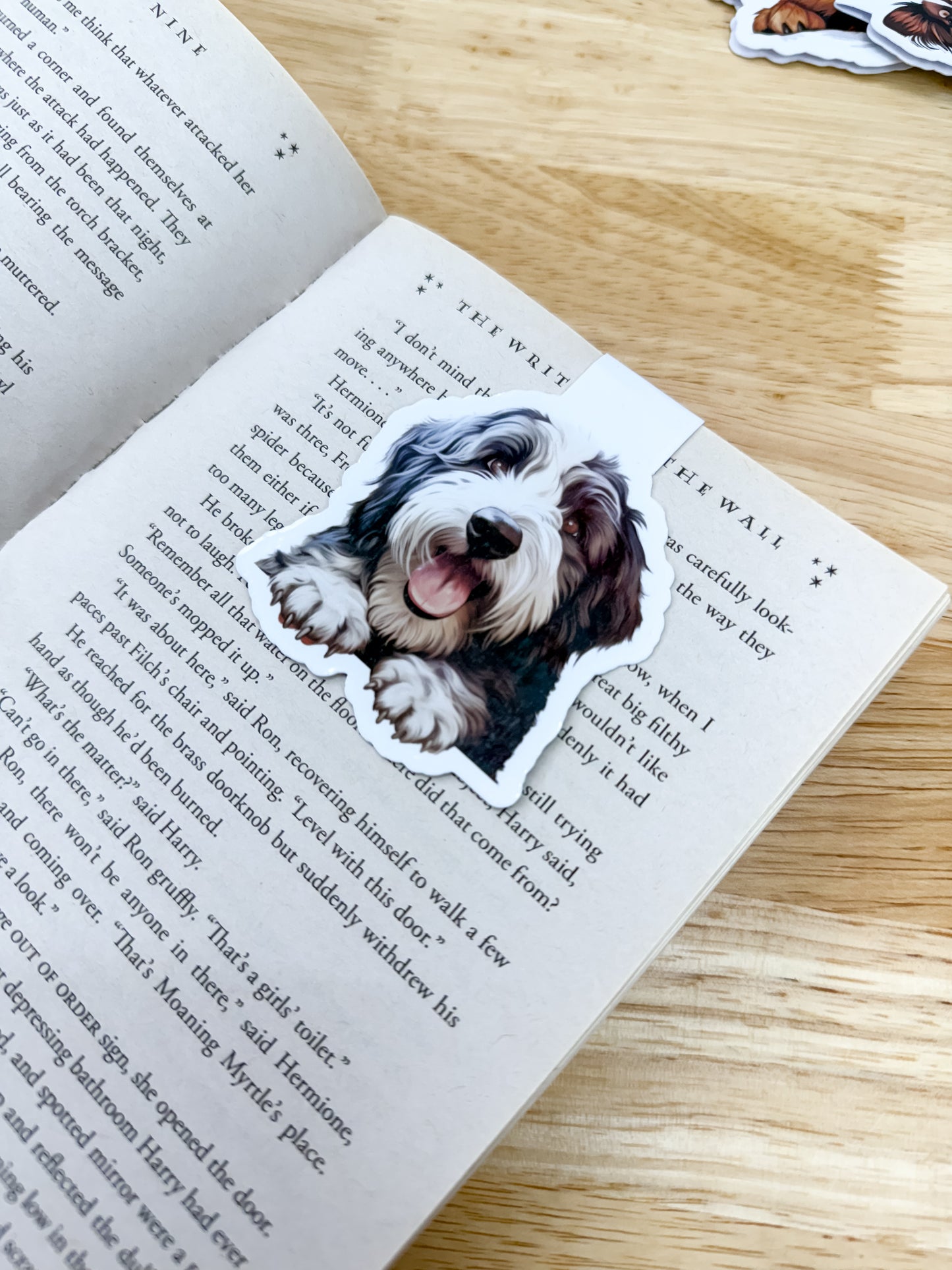 Old English Sheepdog Magnetic Bookmark
