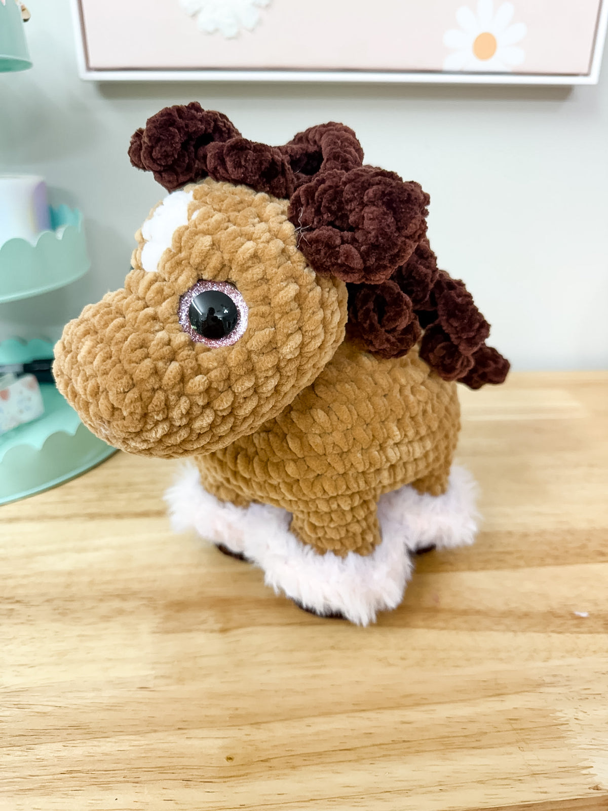 Brown Pony Crochet Plushie