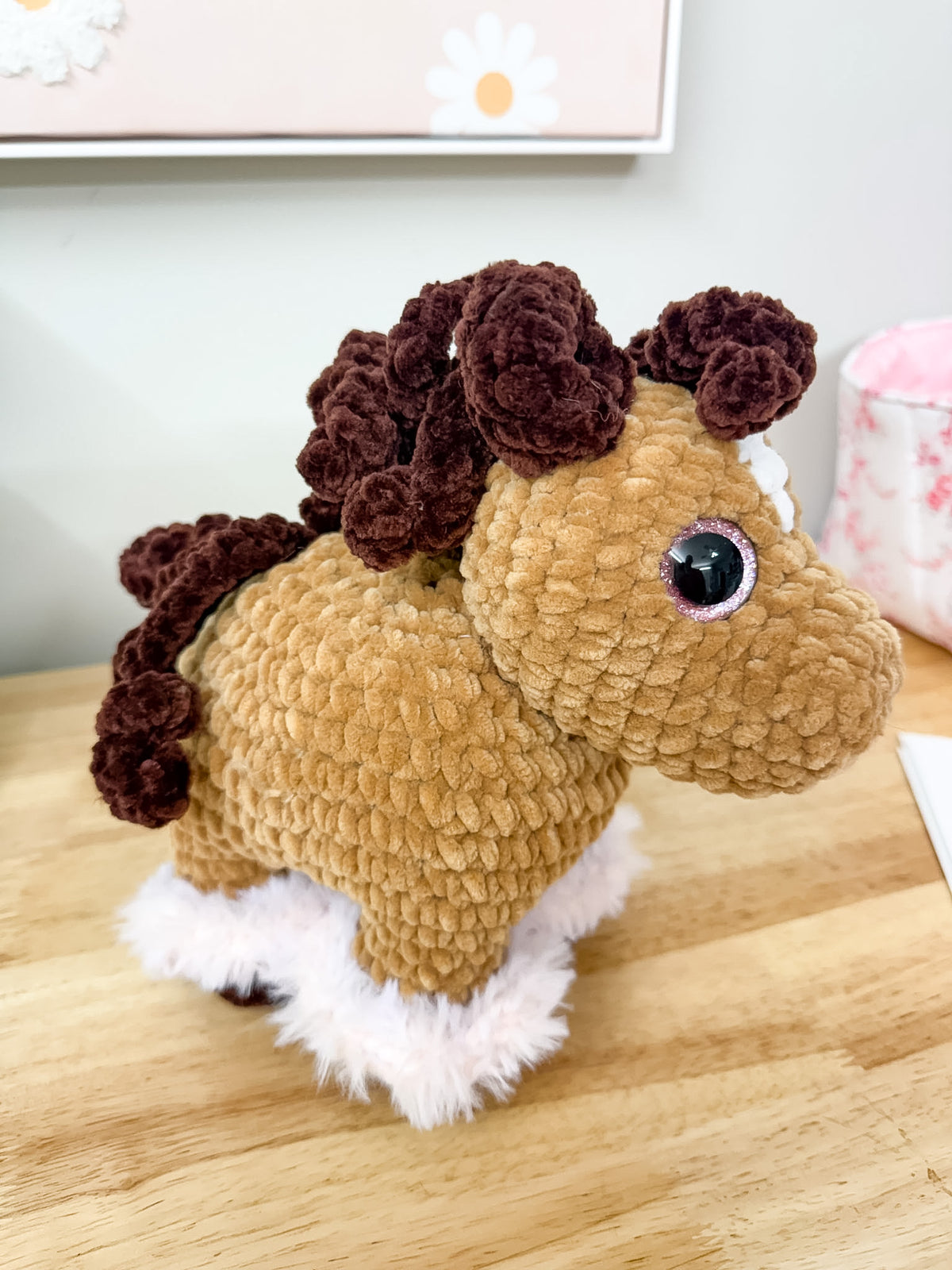 Brown Pony Crochet Plushie