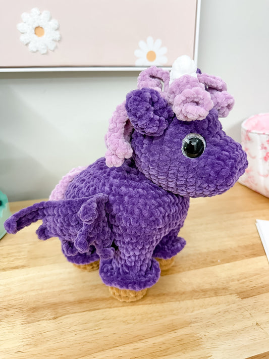 Purple Unicorn Pony Crochet Plushie