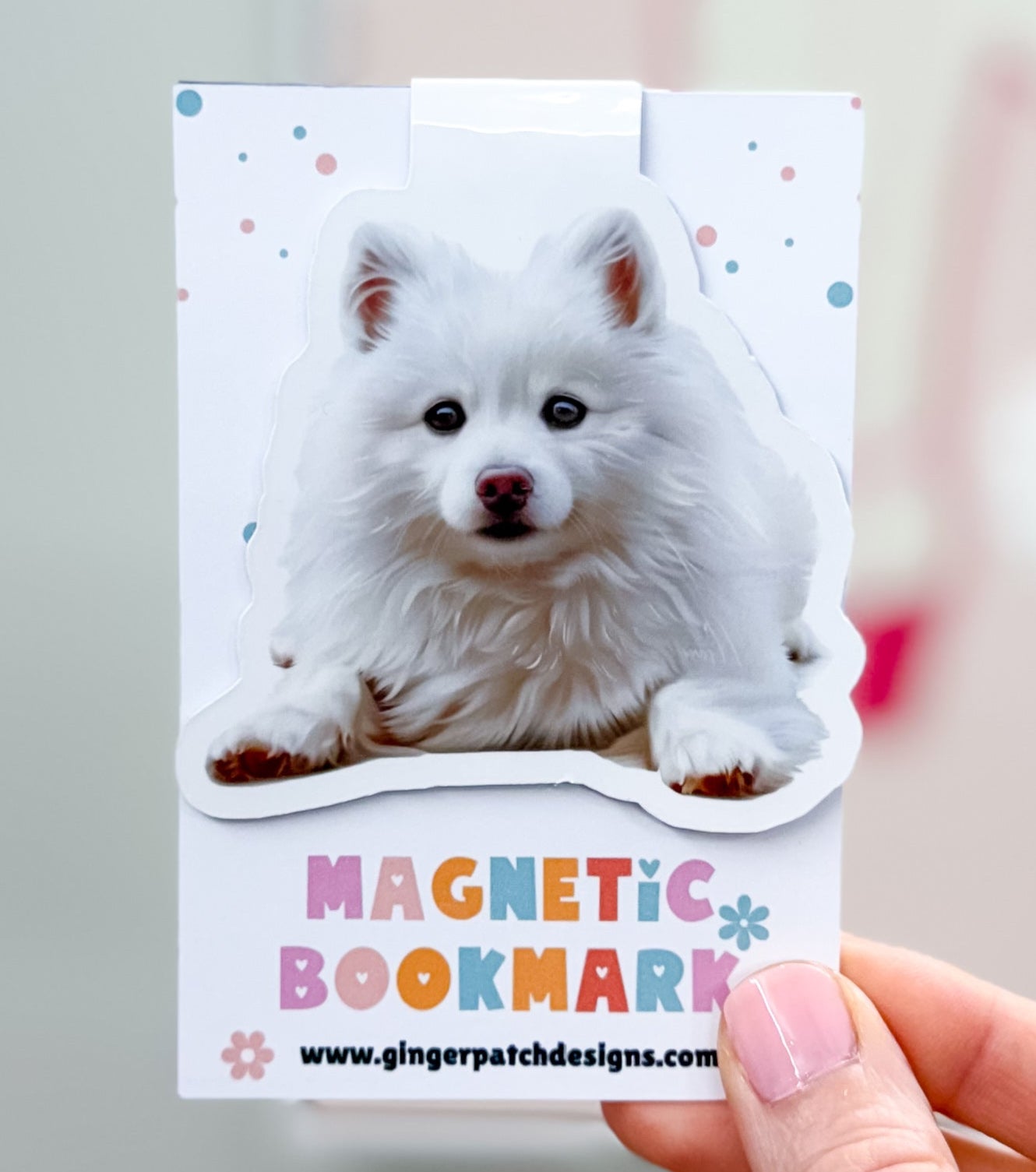 American Eskimo Magnetic Bookmark