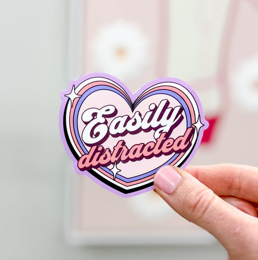 Easily Distracted Sticker