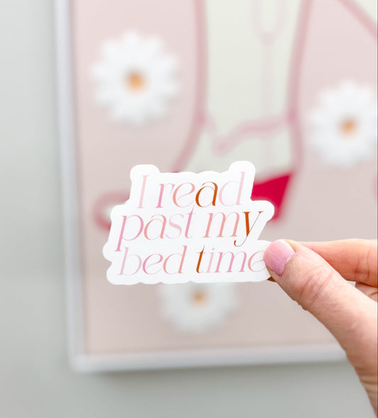 I Read Past My Bedtime Sticker