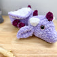 Purple Crochet Dragon Plushie