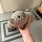 Gray Pig Crochet Plushie