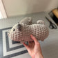 Gray Pig Crochet Plushie