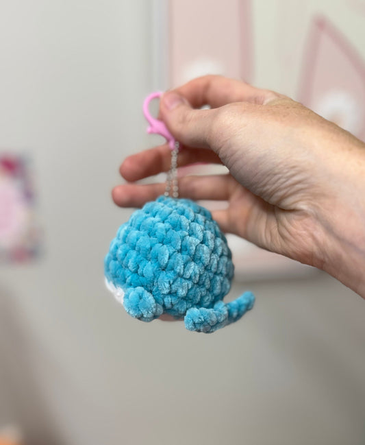 Whale Plushie Keychain
