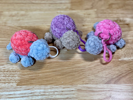 Mini Turtle Crochet Keychain