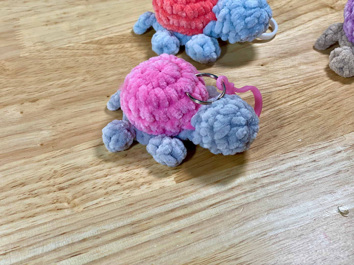 Mini Turtle Crochet Keychain