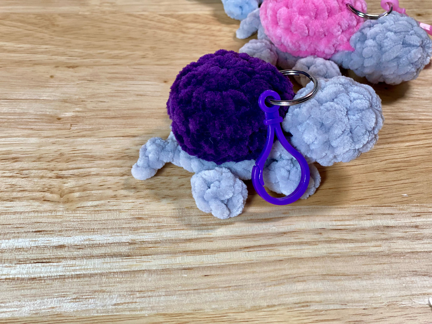 Mini Turtle Crochet Keychain