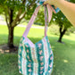 Nana Adjustable Tote Bag Green Pink Victorian