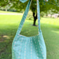 Nana Adjustable Tote Bag Green Victorian Stripe
