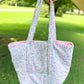 Memaw Everyday Vintage Fabric Tote Bag Pink & Blue Floral